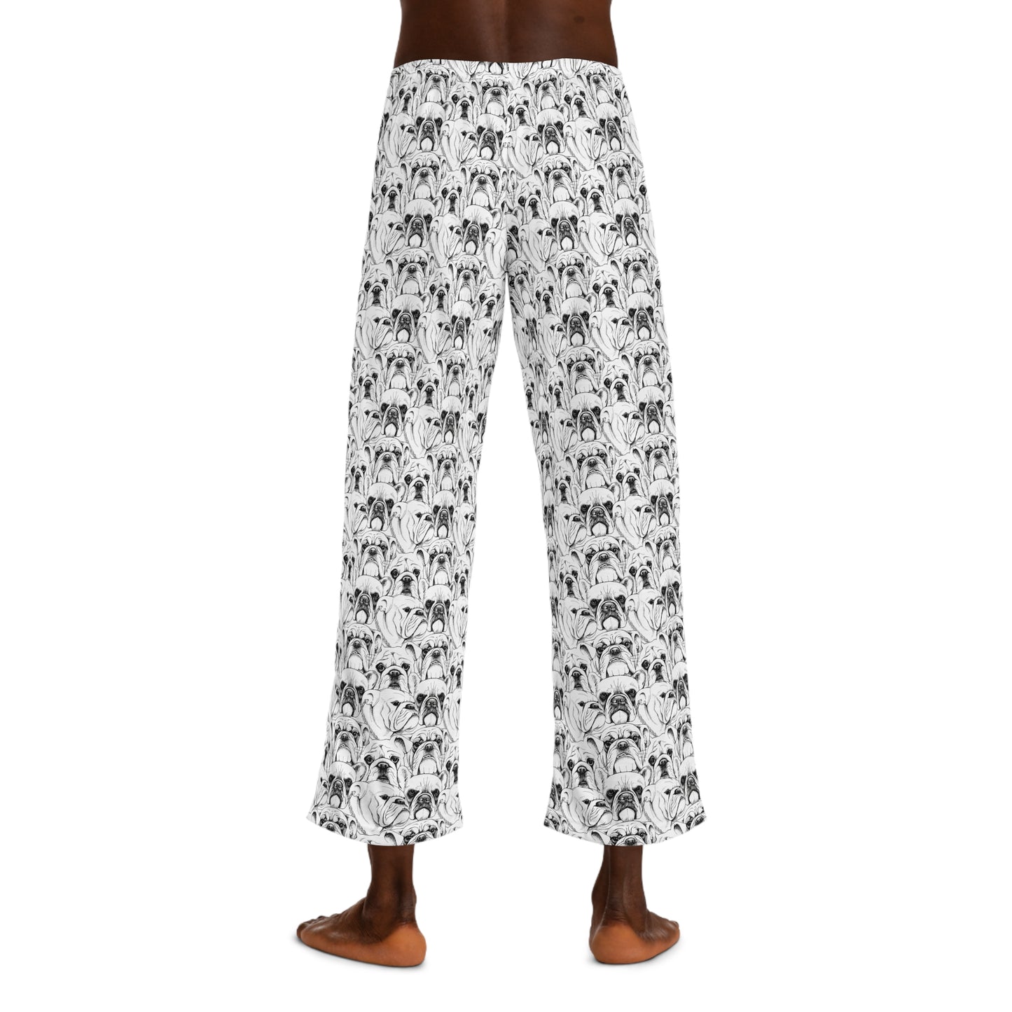 Bulldog Faces Men's Pajama Pants