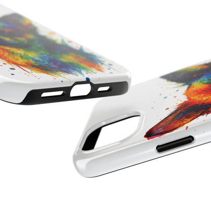 Chihuahua Portrait Splatter-Style Abstract Cell Phone Case