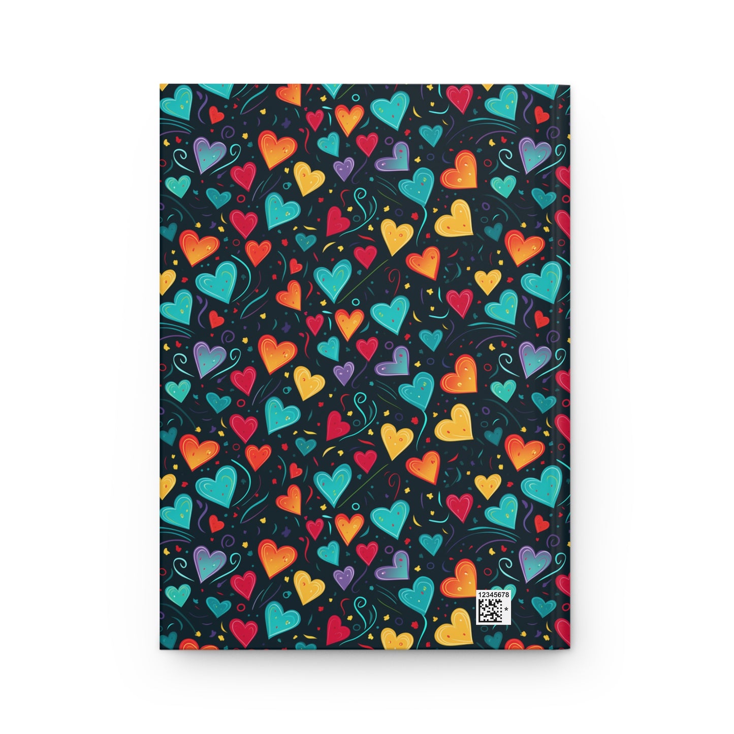 Cavalier King Charles Spaniel Hearts Hardcover Journal