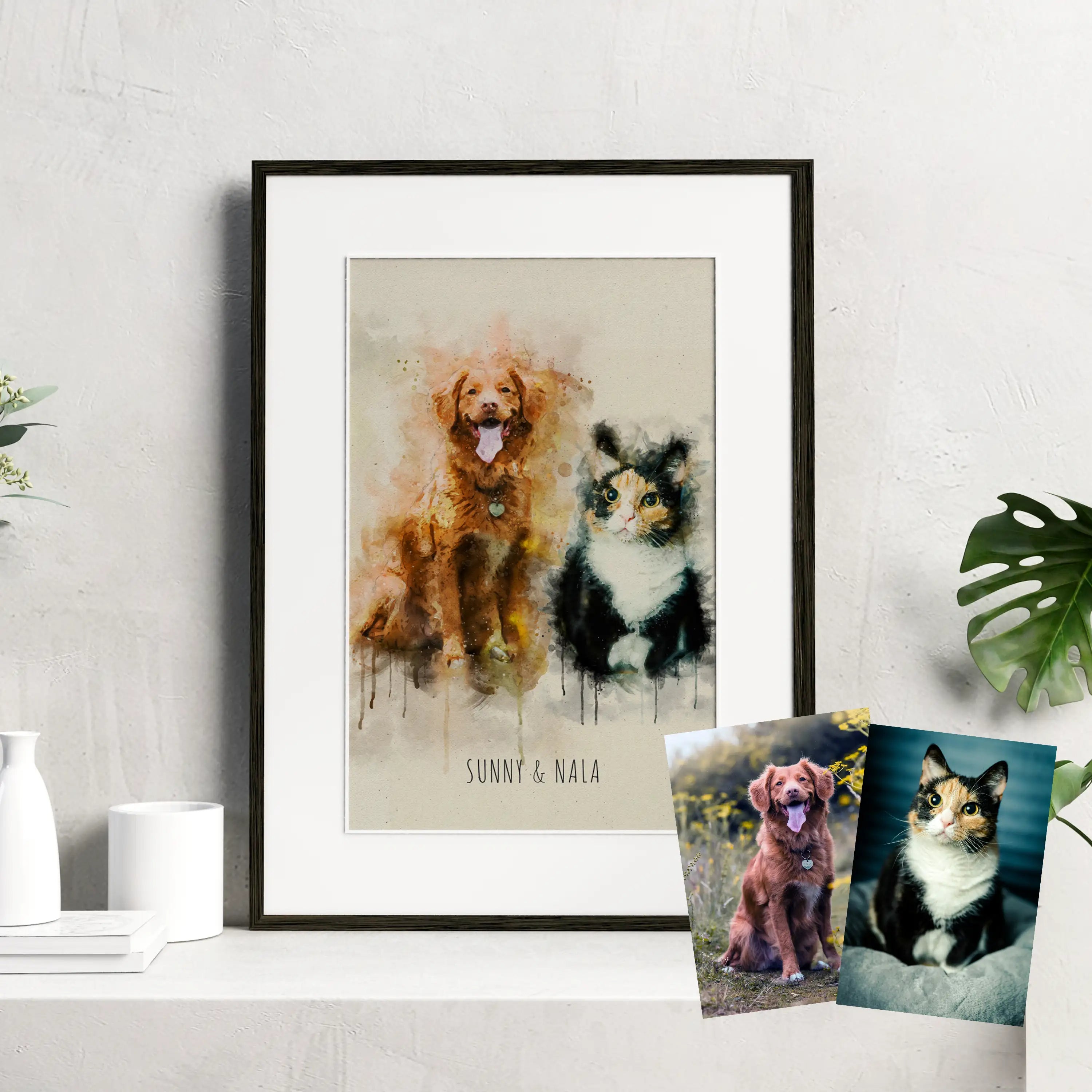 Custom Watercolor Pet Portrait