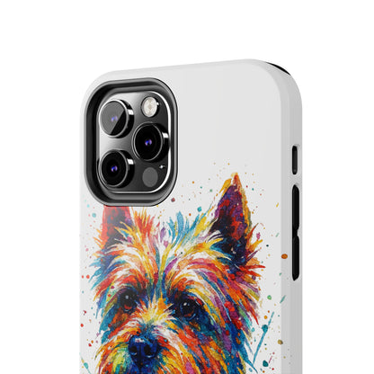Westie Portrait Splatter-Style Abstract Cell Phone Case