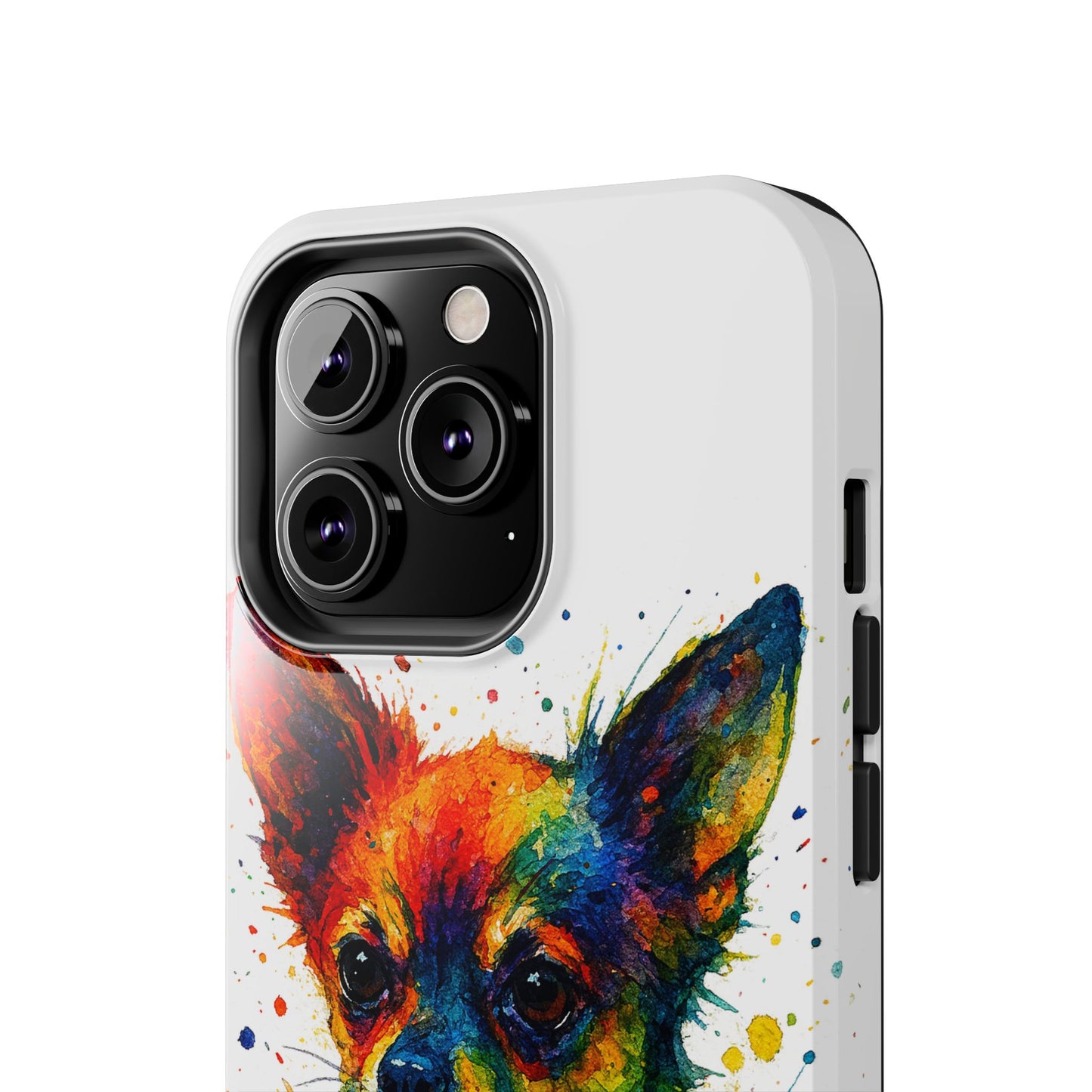 Chihuahua Portrait Splatter-Style Abstract Cell Phone Case