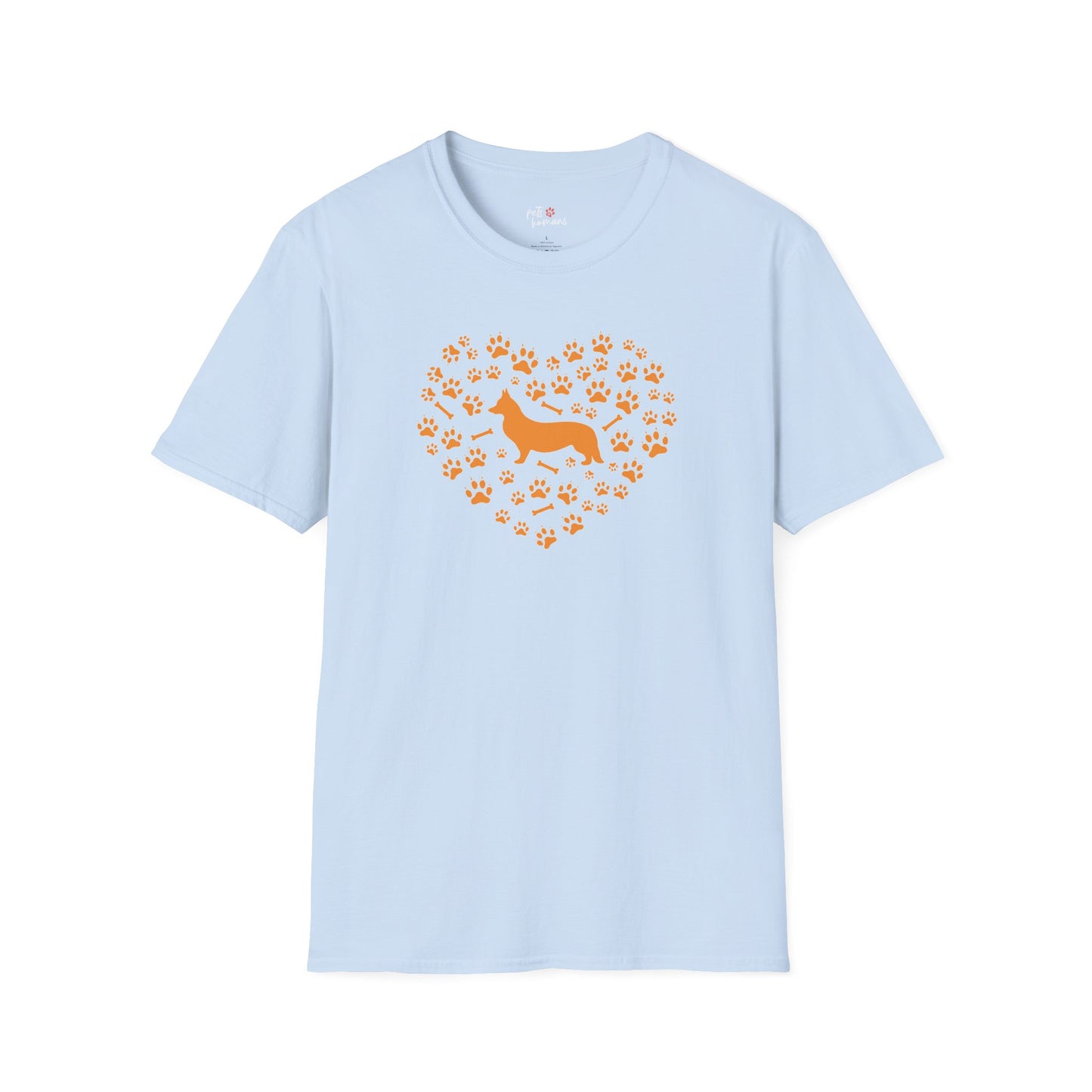 Corgi Heart Unisex Softstyle T-Shirt