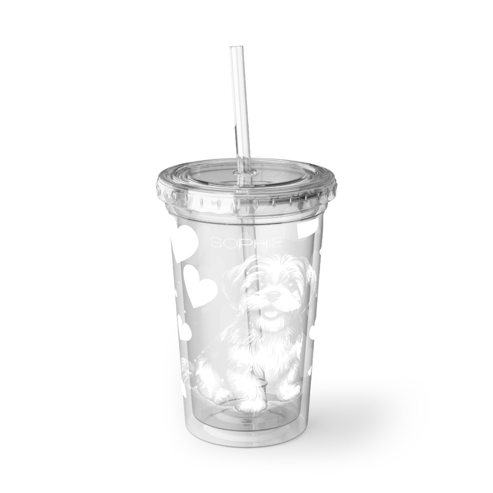 Shih Tzu Heart Suave Acrylic Cup