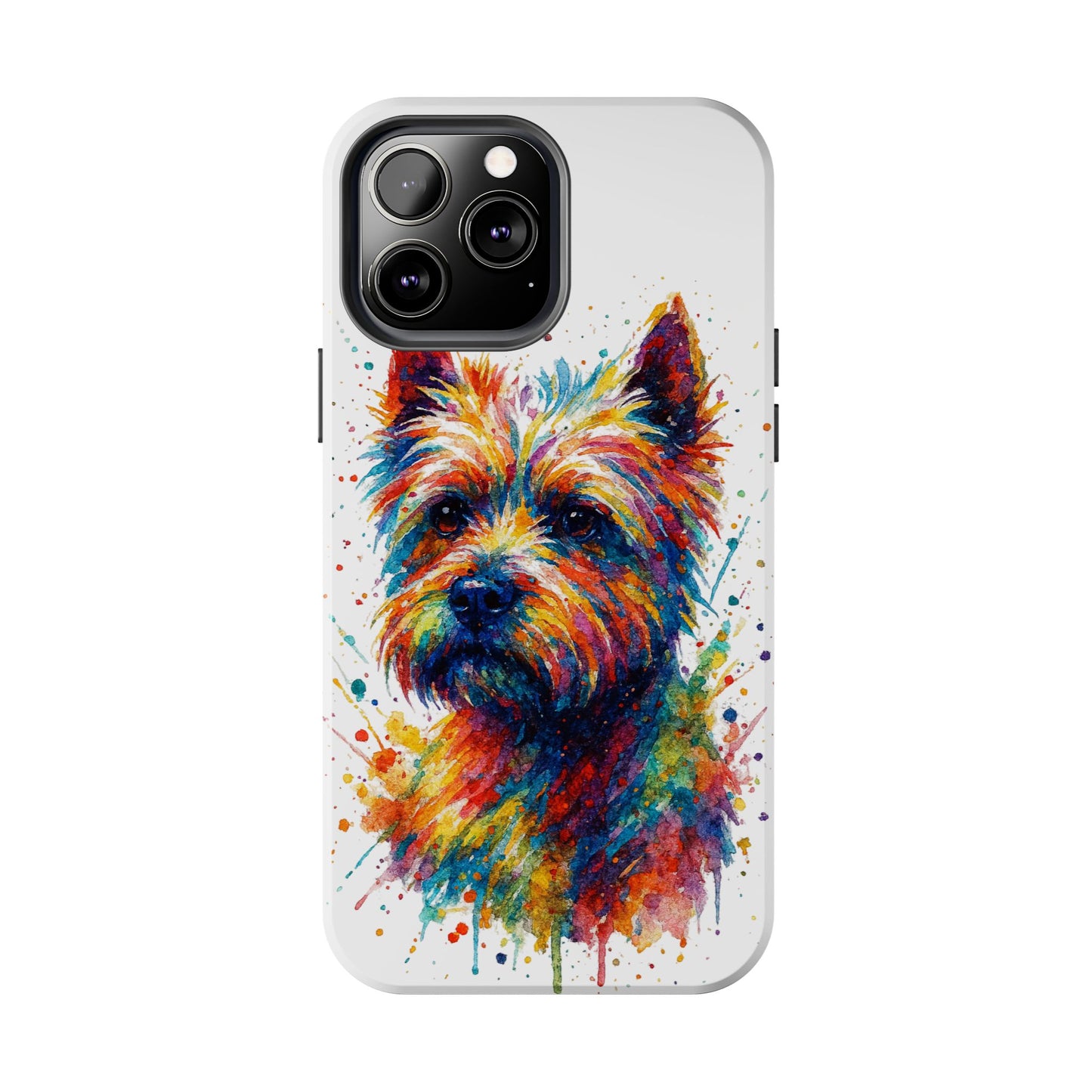 Westie Portrait Splatter-Style Abstract Cell Phone Case