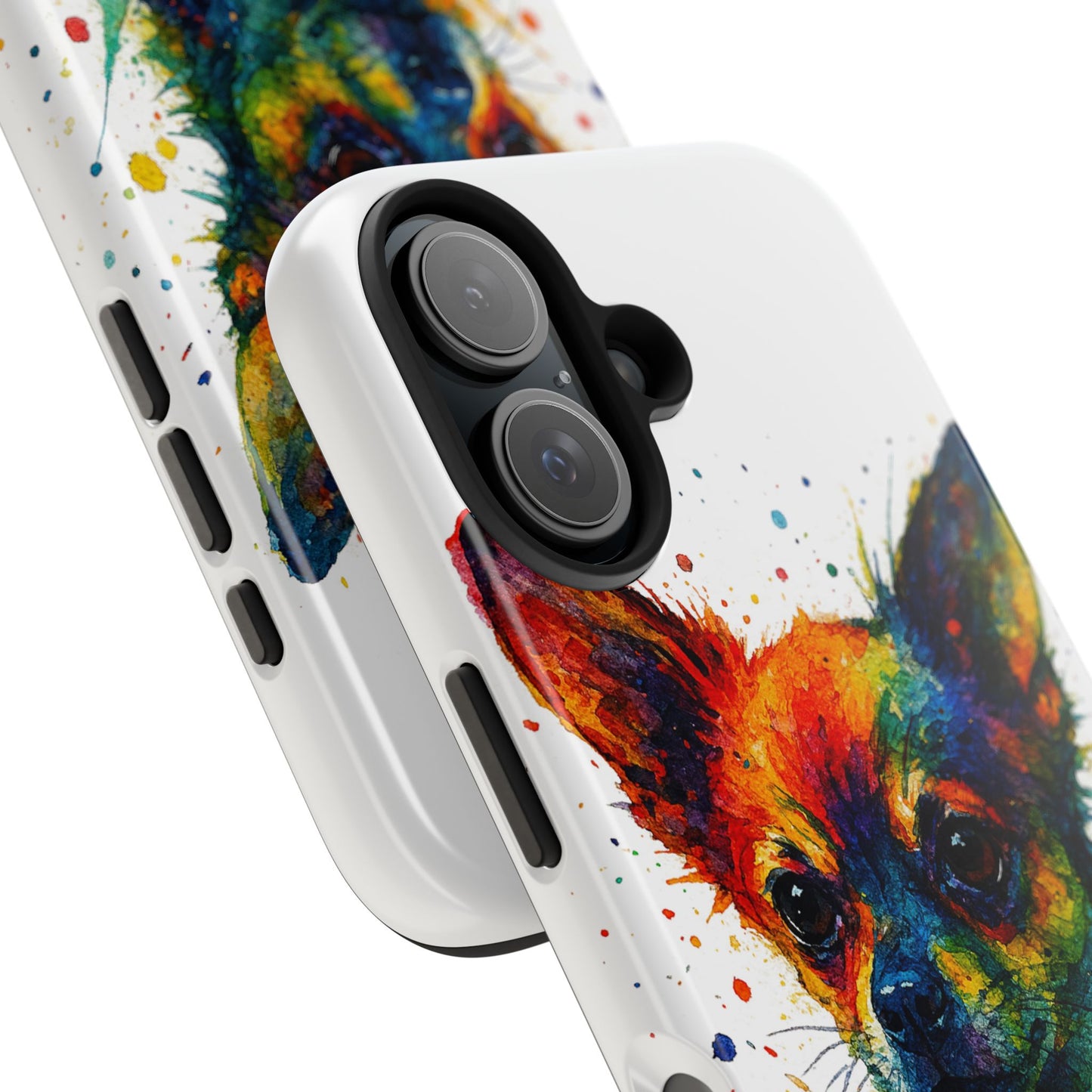 Chihuahua Portrait Splatter-Style Abstract Cell Phone Case