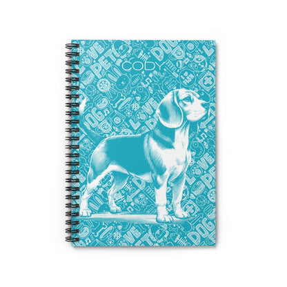 Beagle Doodle Spiral Notebook