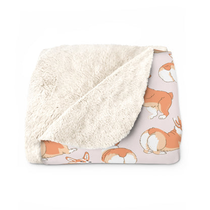 Talk To The Fluff Sherpa Fleece Blanket