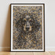 Dachshund Pollock-inspired Portrait, Doxie Wall Art Print