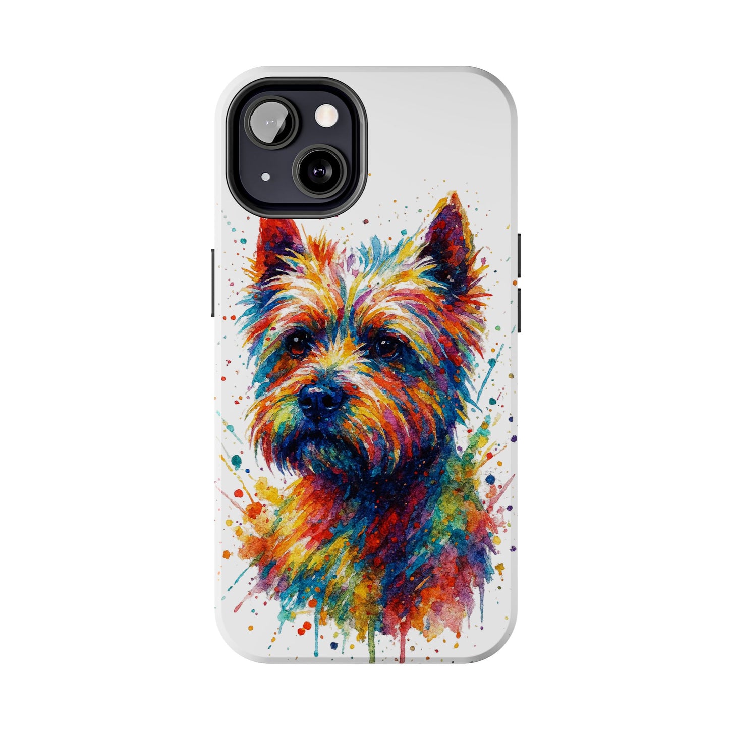 Westie Portrait Splatter-Style Abstract Cell Phone Case