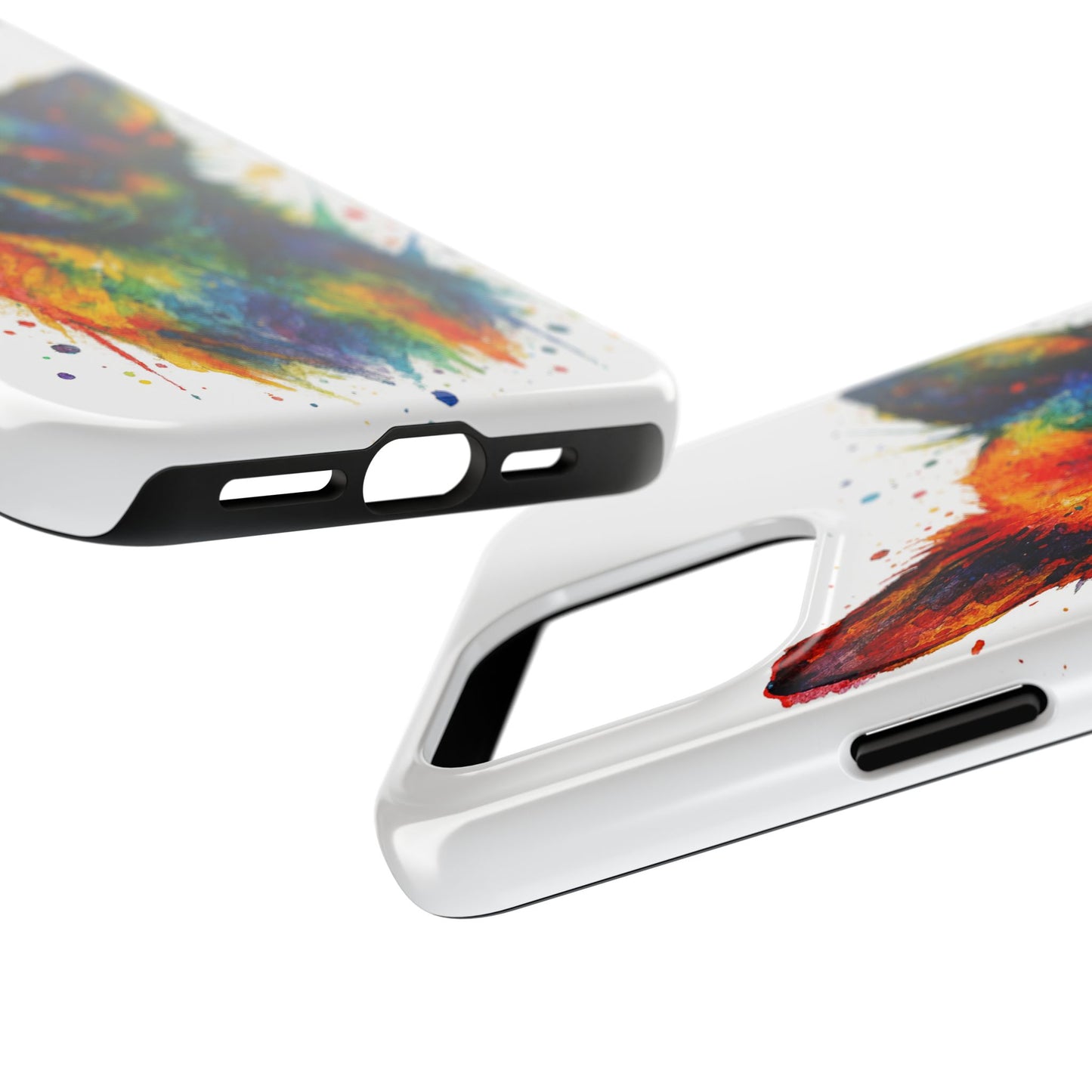 Chihuahua Portrait Splatter-Style Abstract Cell Phone Case