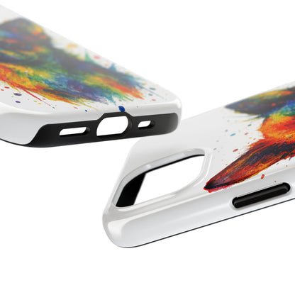 Chihuahua Portrait Splatter-Style Abstract Cell Phone Case