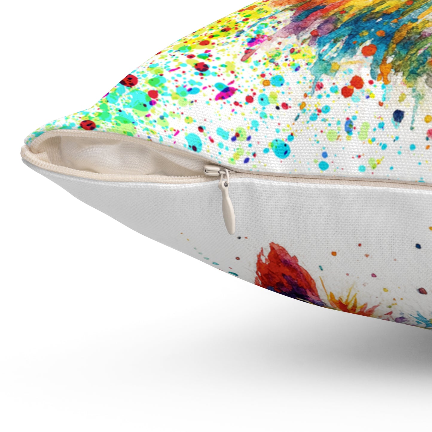 Westie Abstract Portrait Pillow Spun Polyester Square Pillow