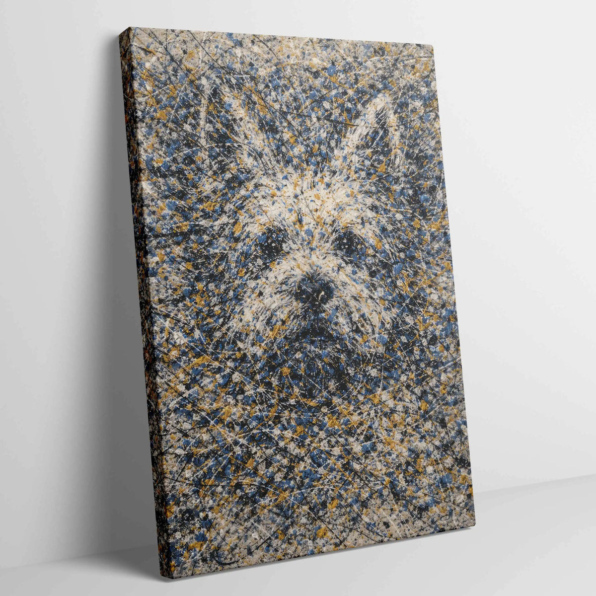 West Highland White Terrier Pollock-inspired Portrait, Westie Wall Art Print