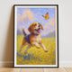 Beagle Impressionist Portrait, Beagle Wall Art Print