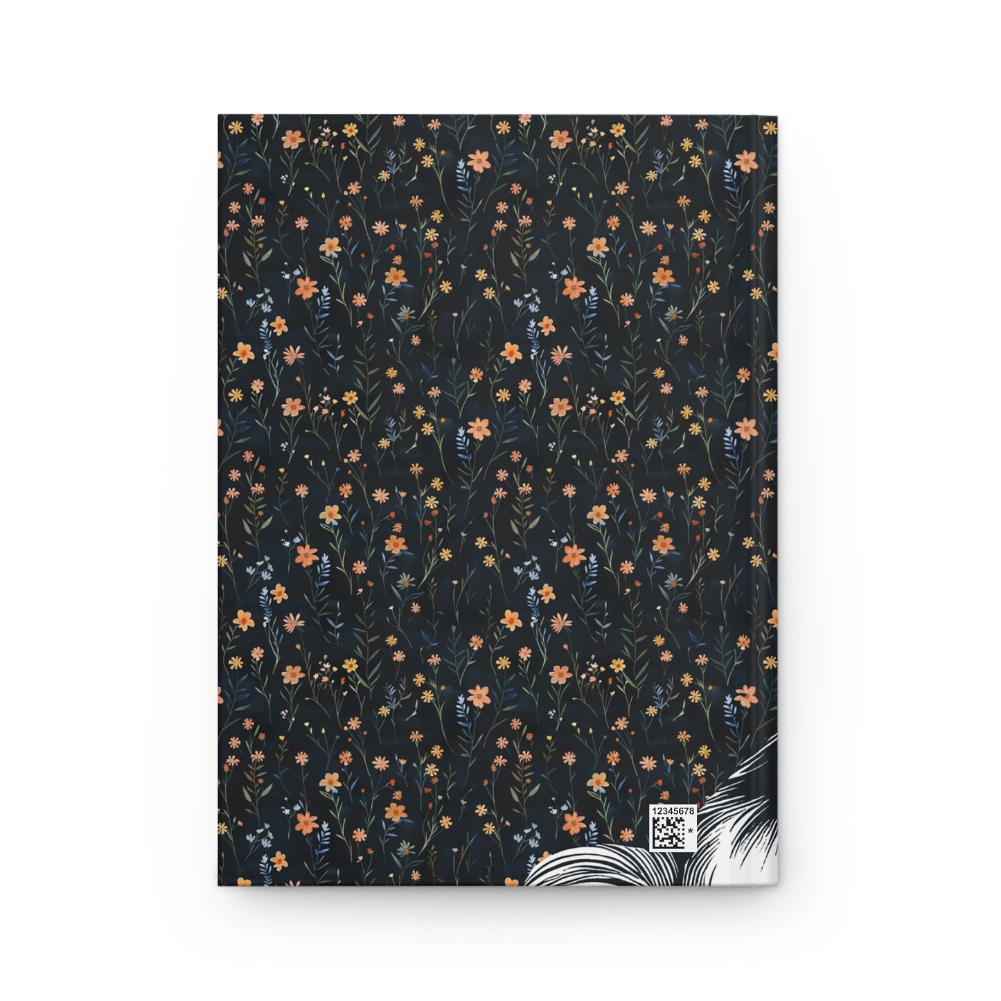 Shih Tzu Flower Hardcover Journal