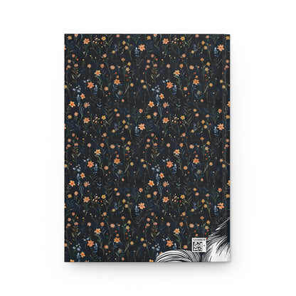 Shih Tzu Flower Hardcover Journal