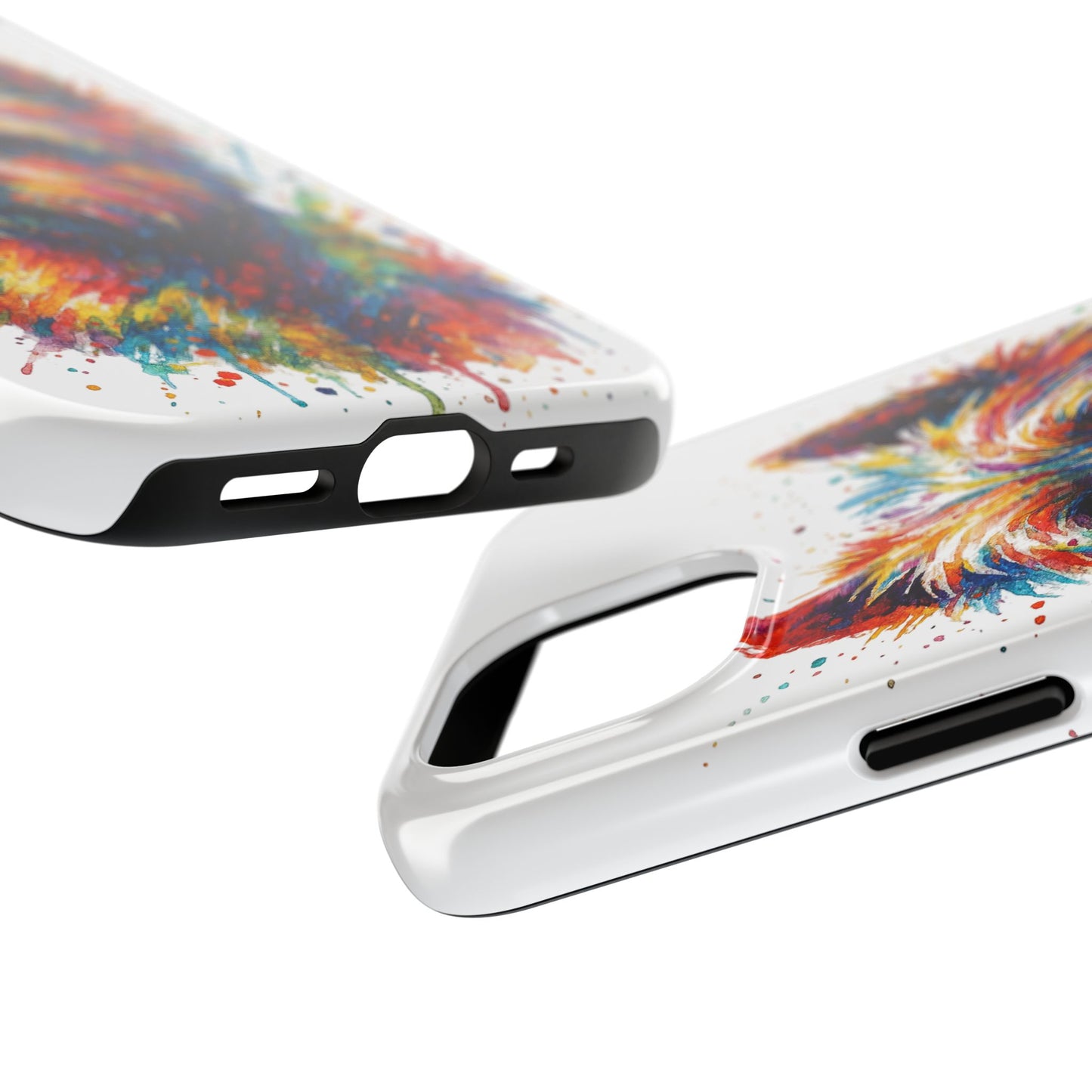 Westie Portrait Splatter-Style Abstract Cell Phone Case