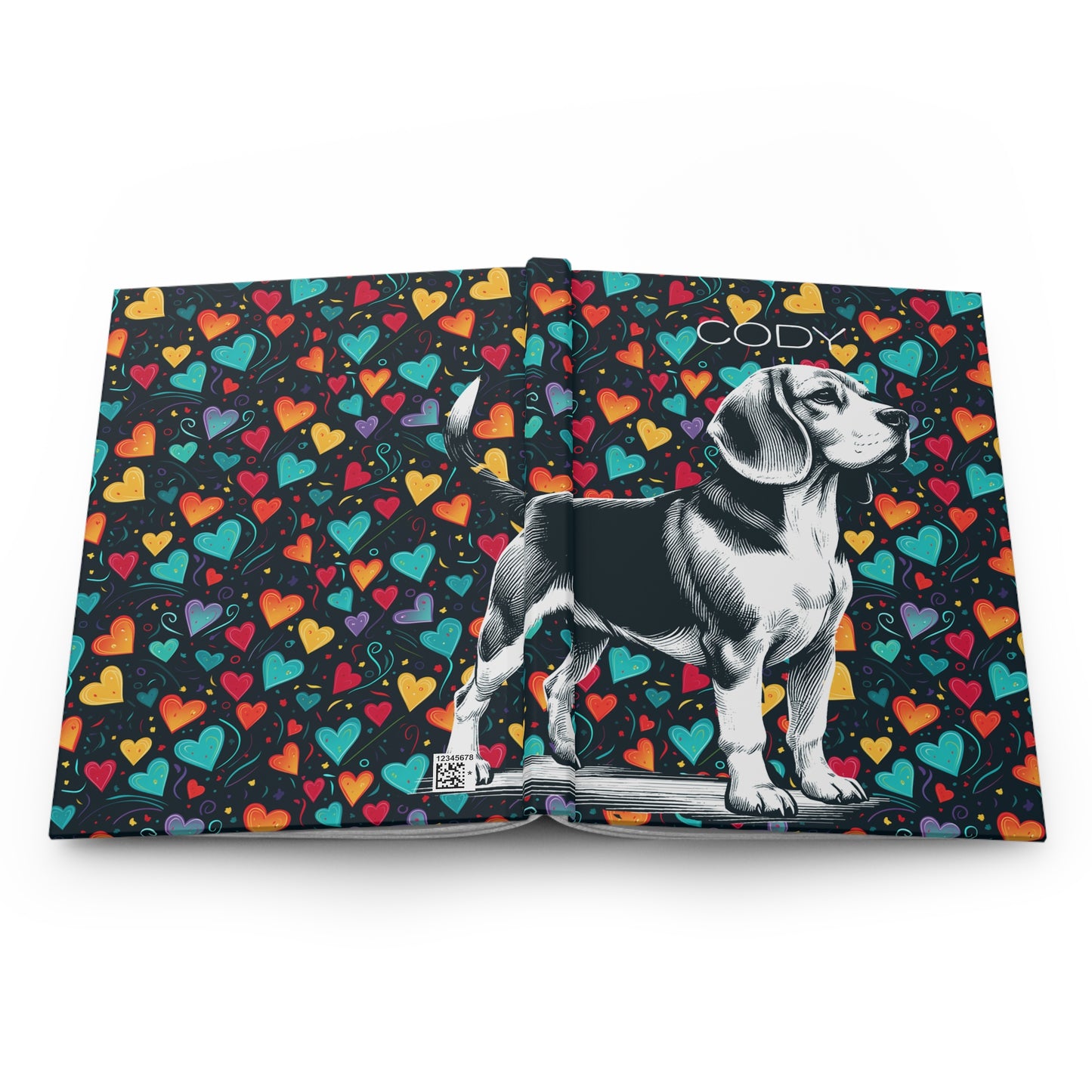 Beagle Hearts Hardcover Journal