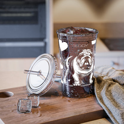 Bulldog Heart Suave Acrylic Cup