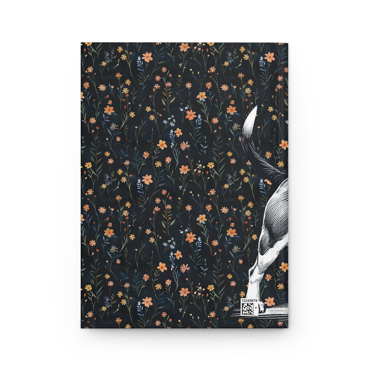 Beagle Flowers Hardcover Journal