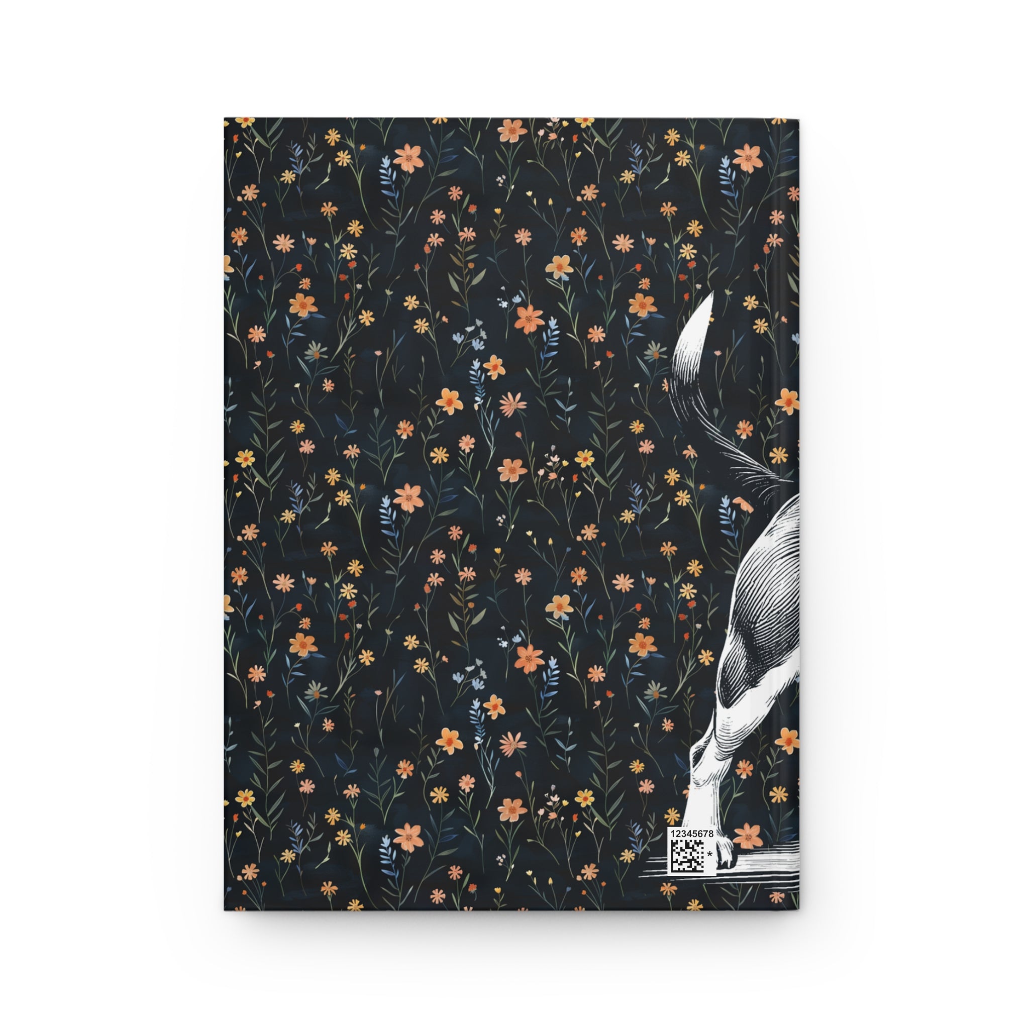 Beagle Flowers Hardcover Journal
