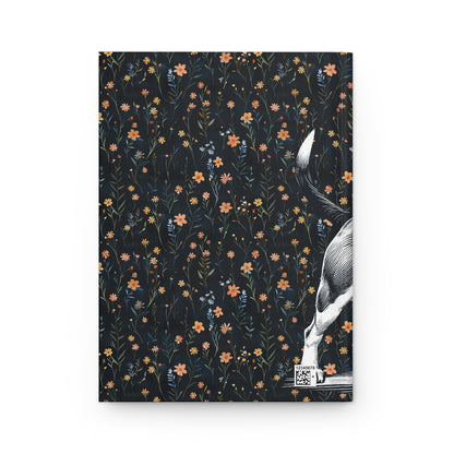 Beagle Flowers Hardcover Journal