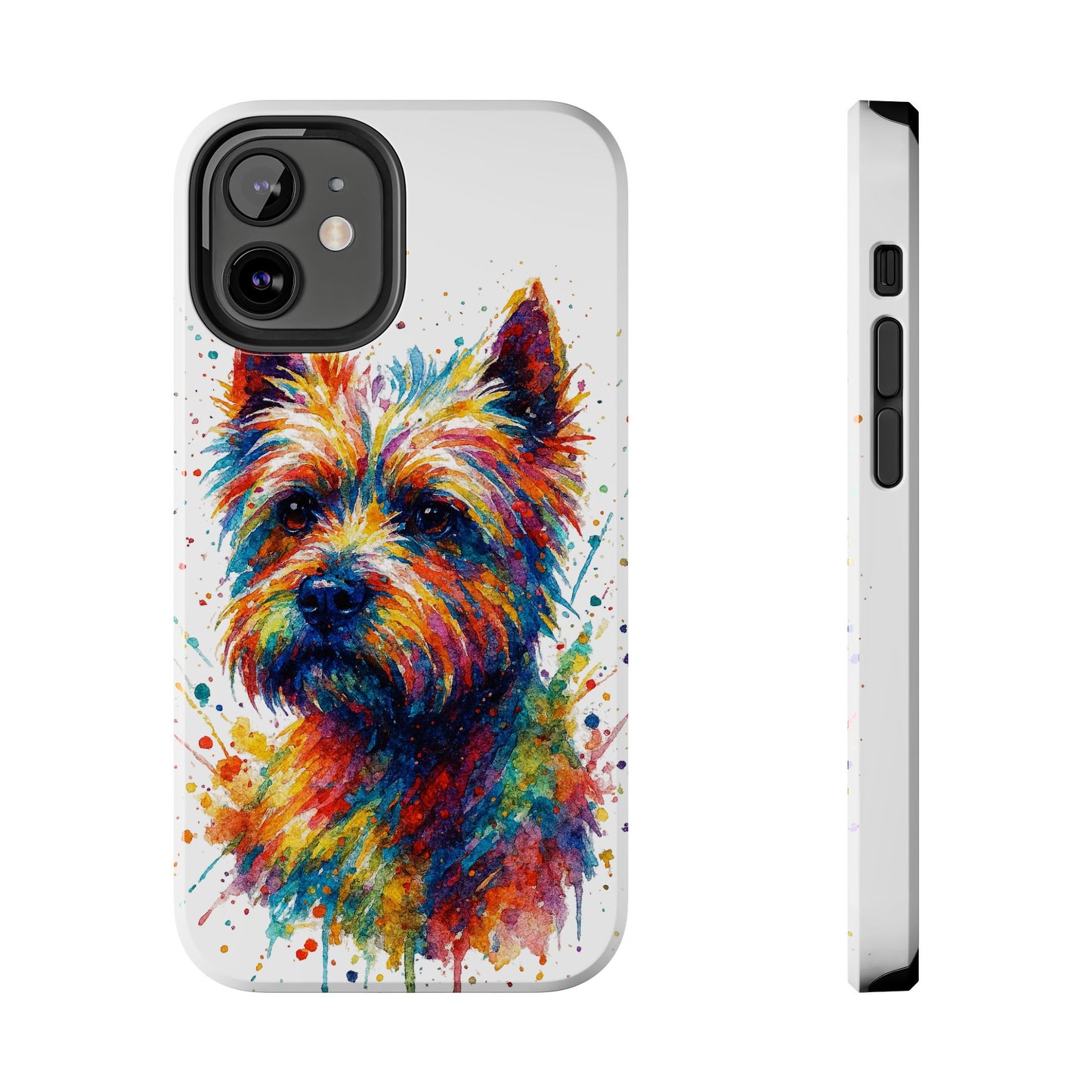Westie Portrait Splatter-Style Abstract Cell Phone Case