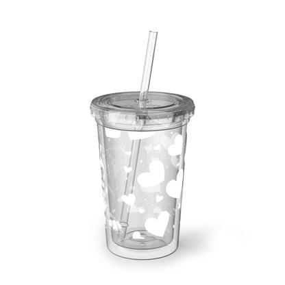 Bernese Mountain Dog Heart Suave Acrylic Cup