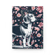 Beagle Flowers Hardcover Journal