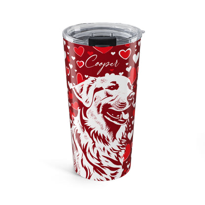 Golden Retriever Hearts Tumbler 20oz