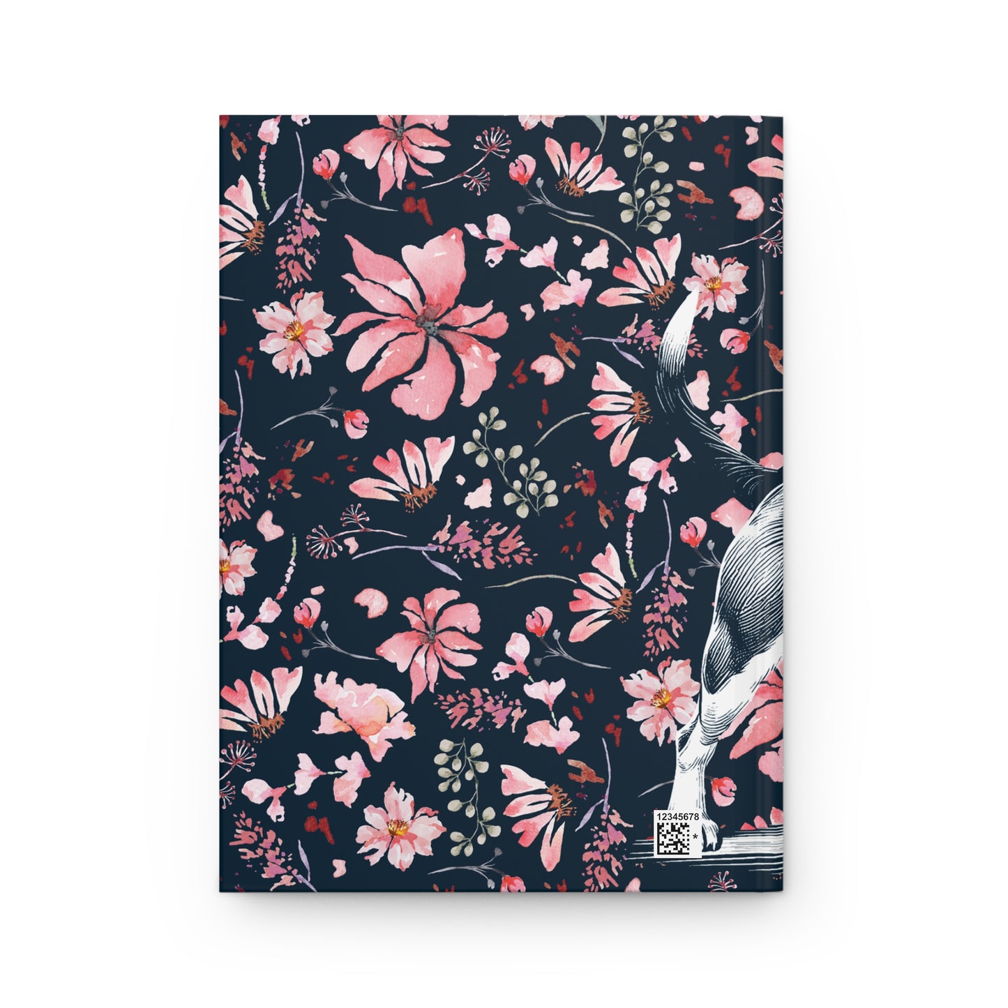 Beagle Flowers Hardcover Journal