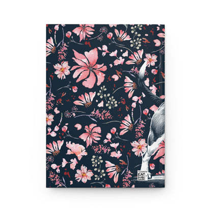 Beagle Flowers Hardcover Journal