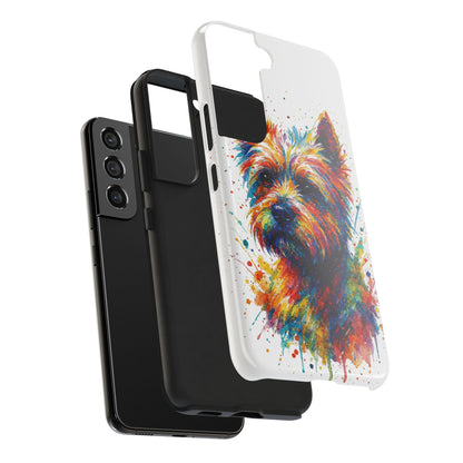 Westie Portrait Splatter-Style Abstract Cell Phone Case