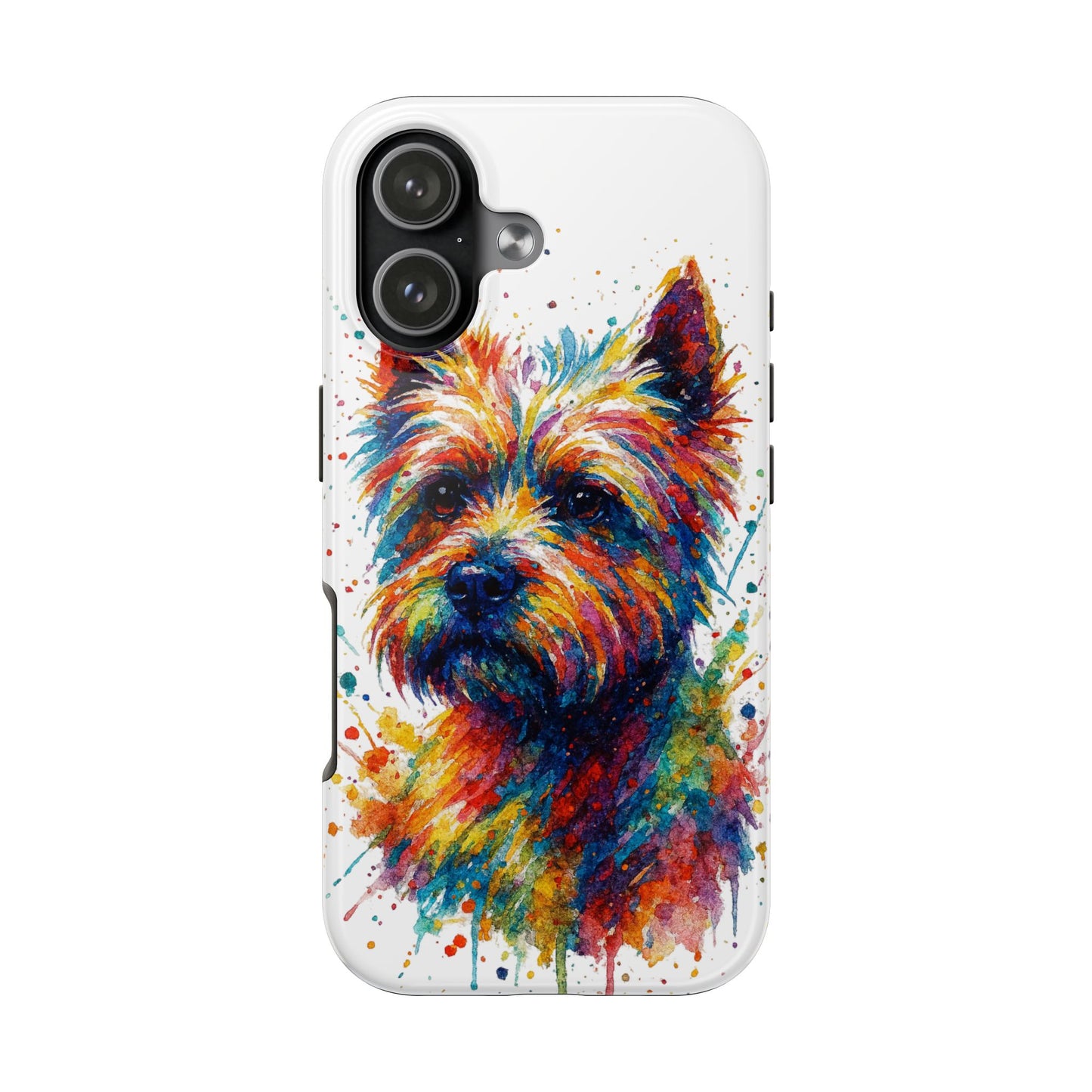 Westie Portrait Splatter-Style Abstract Cell Phone Case