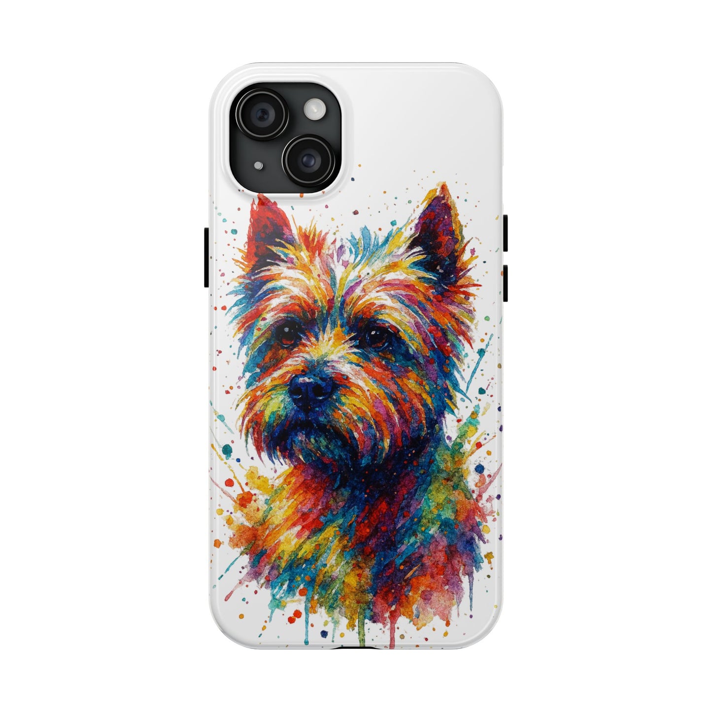 Westie Portrait Splatter-Style Abstract Cell Phone Case