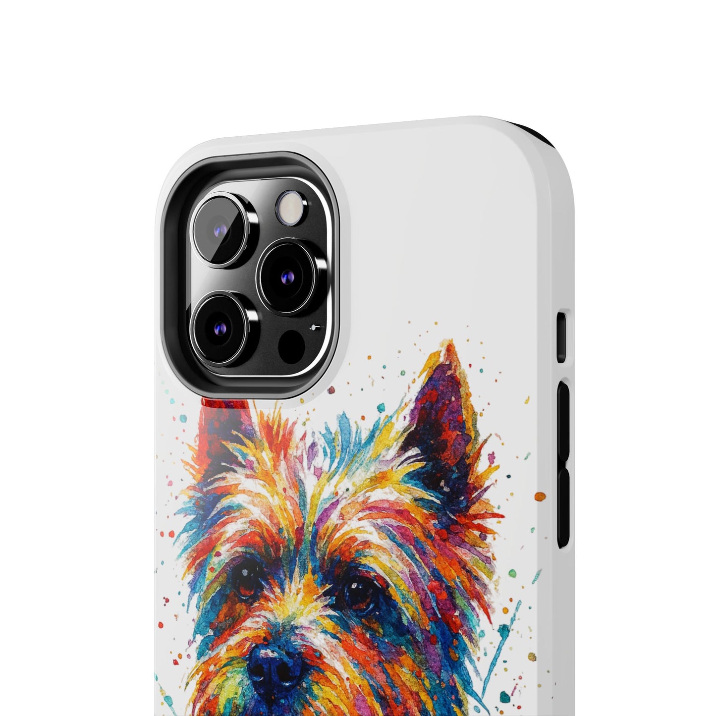 Westie Portrait Splatter-Style Abstract Cell Phone Case