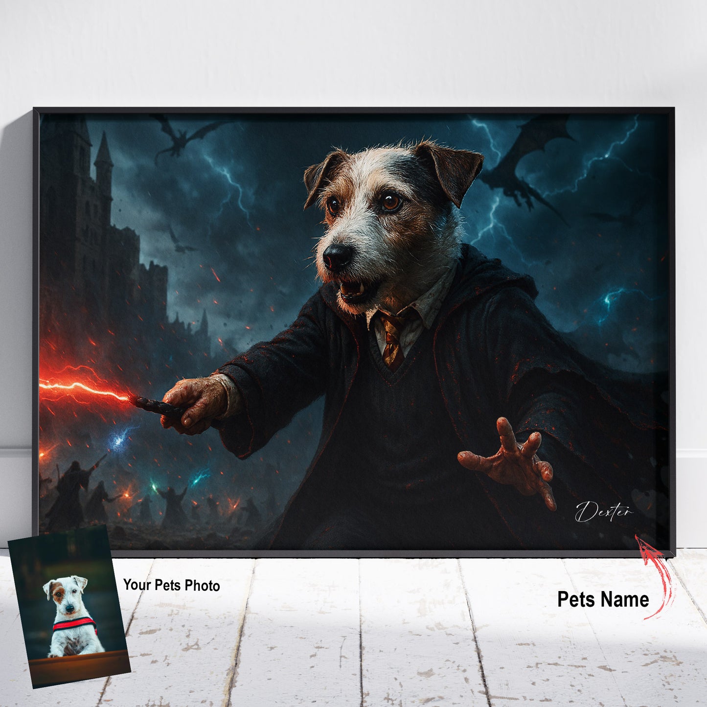 Custom Pet Portrait | Harry Potter Inspired Cinematic Pawtraits