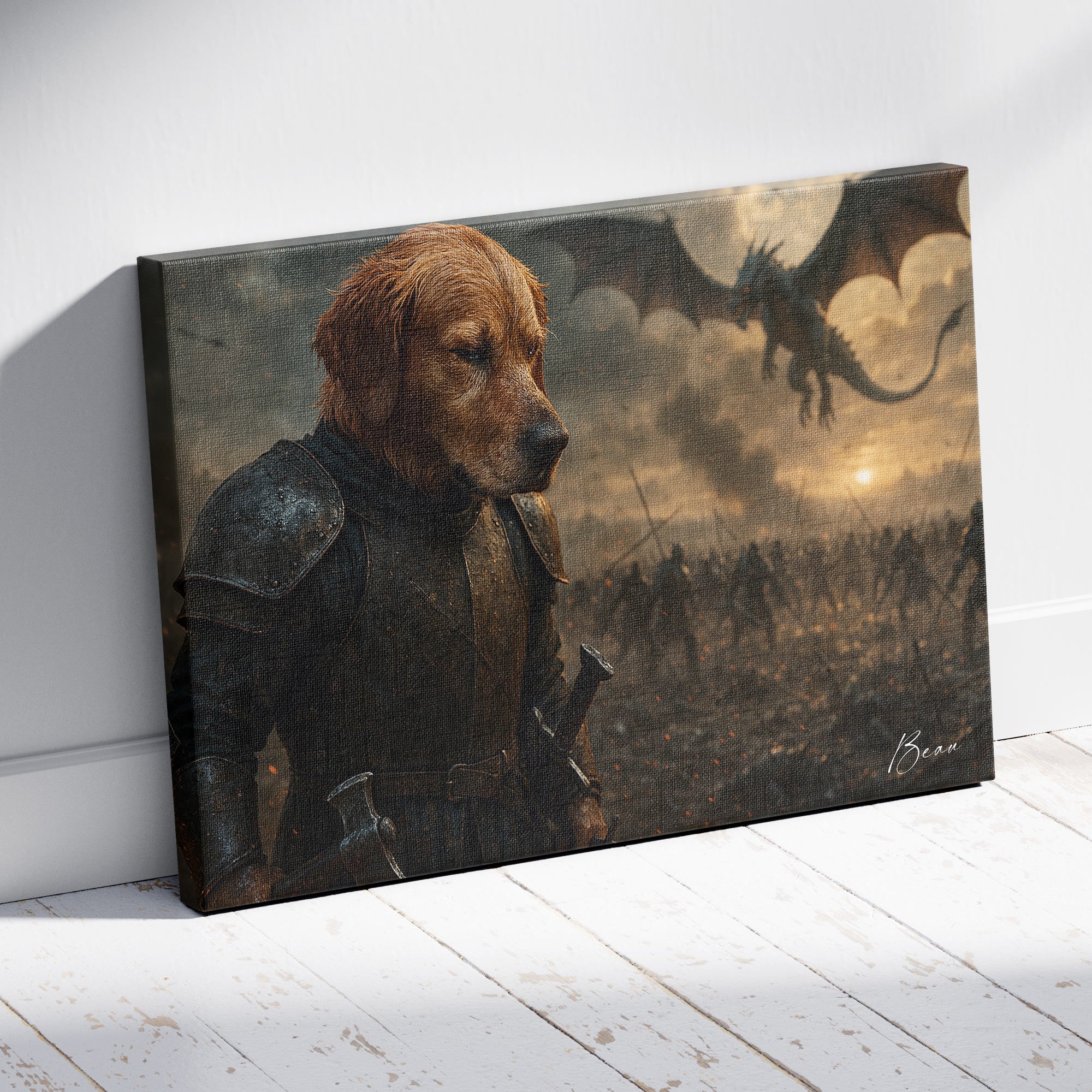 Custom Pet Portrait | Iron King Cinematic Pawtraits