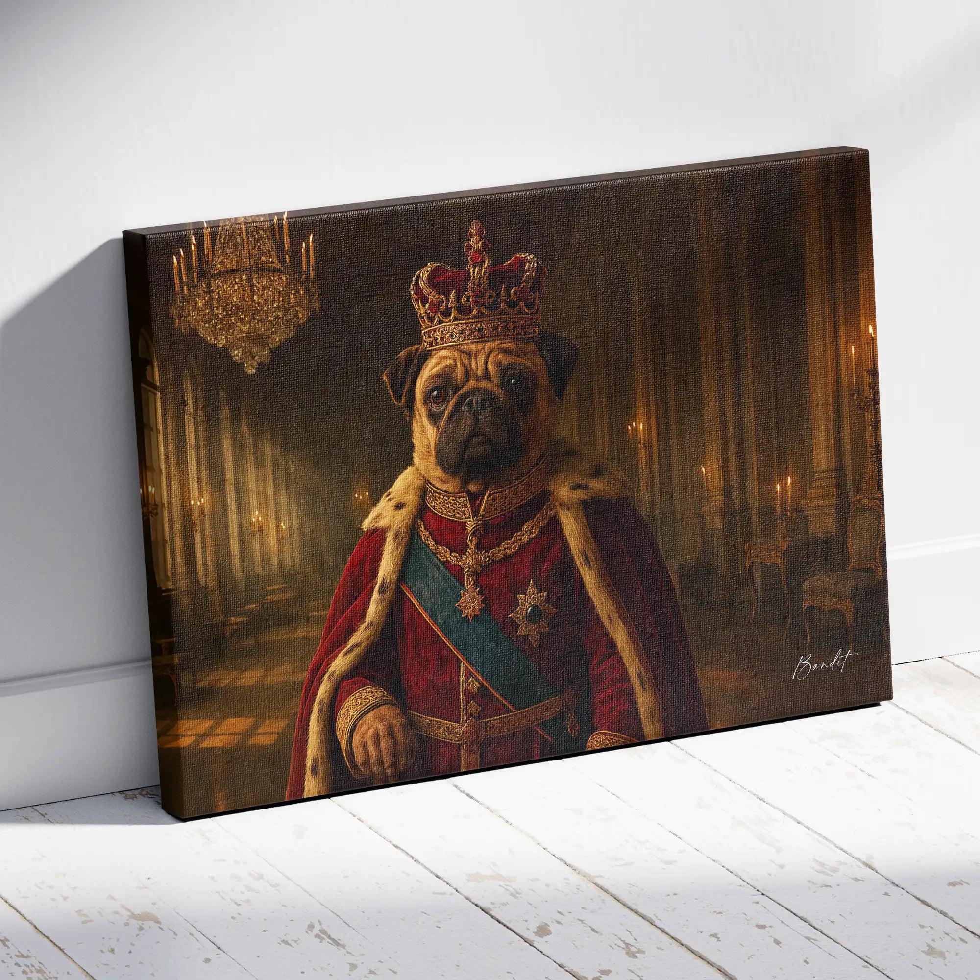 Custom Pet Portrait | Regal King Cinematic Pawtraits