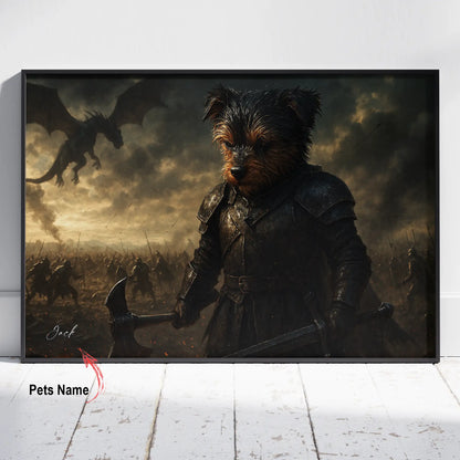 Custom Pet Portrait | Iron King Cinematic Pawtraits