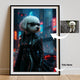 Custom Pet Portrait | Cyberpunk Cinematic Pawtraits
