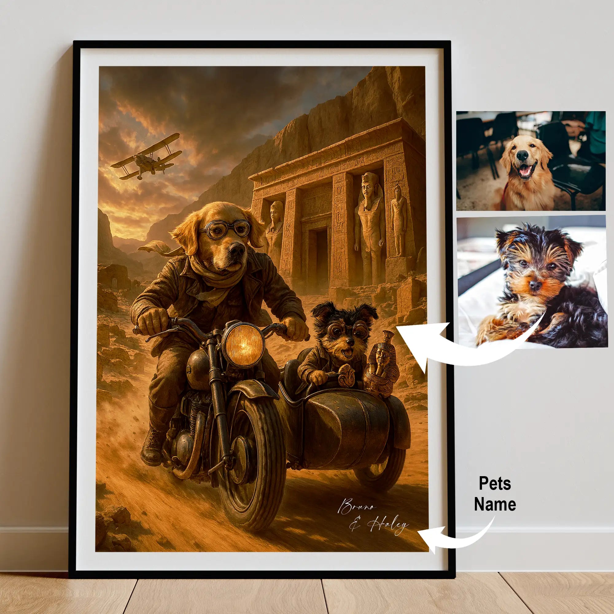 Custom Pet Portrait | Indiana Jones Inspired Adventure Cinematic Pawtraits
