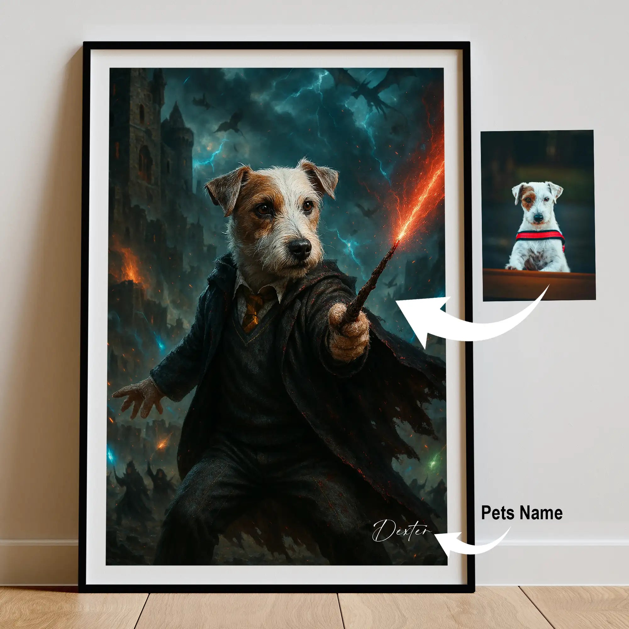 Custom Pet Portrait | Harry Potter Inspired Cinematic Pawtraits
