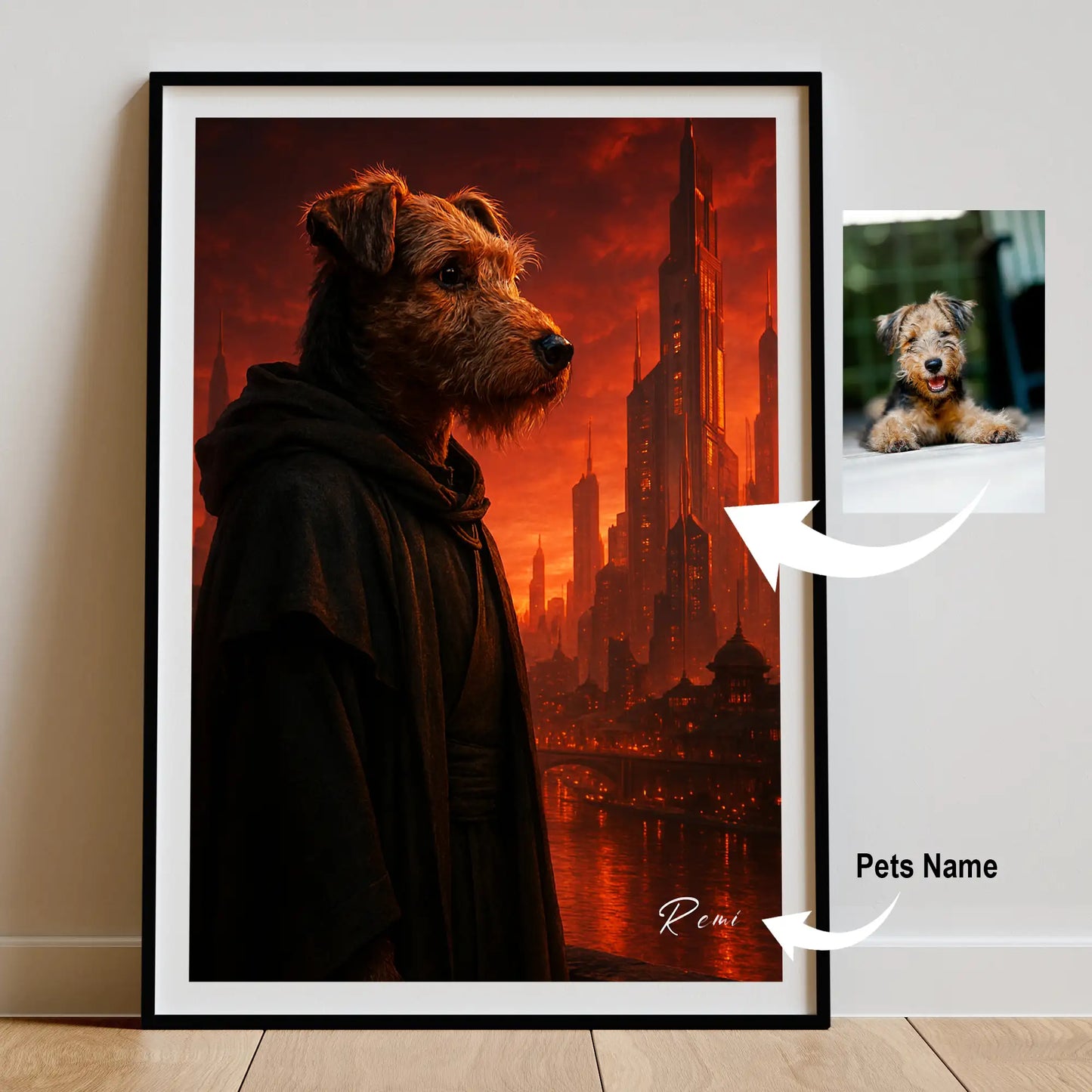 Custom Pet Portrait | Futuristic Cinematic Pawtraits