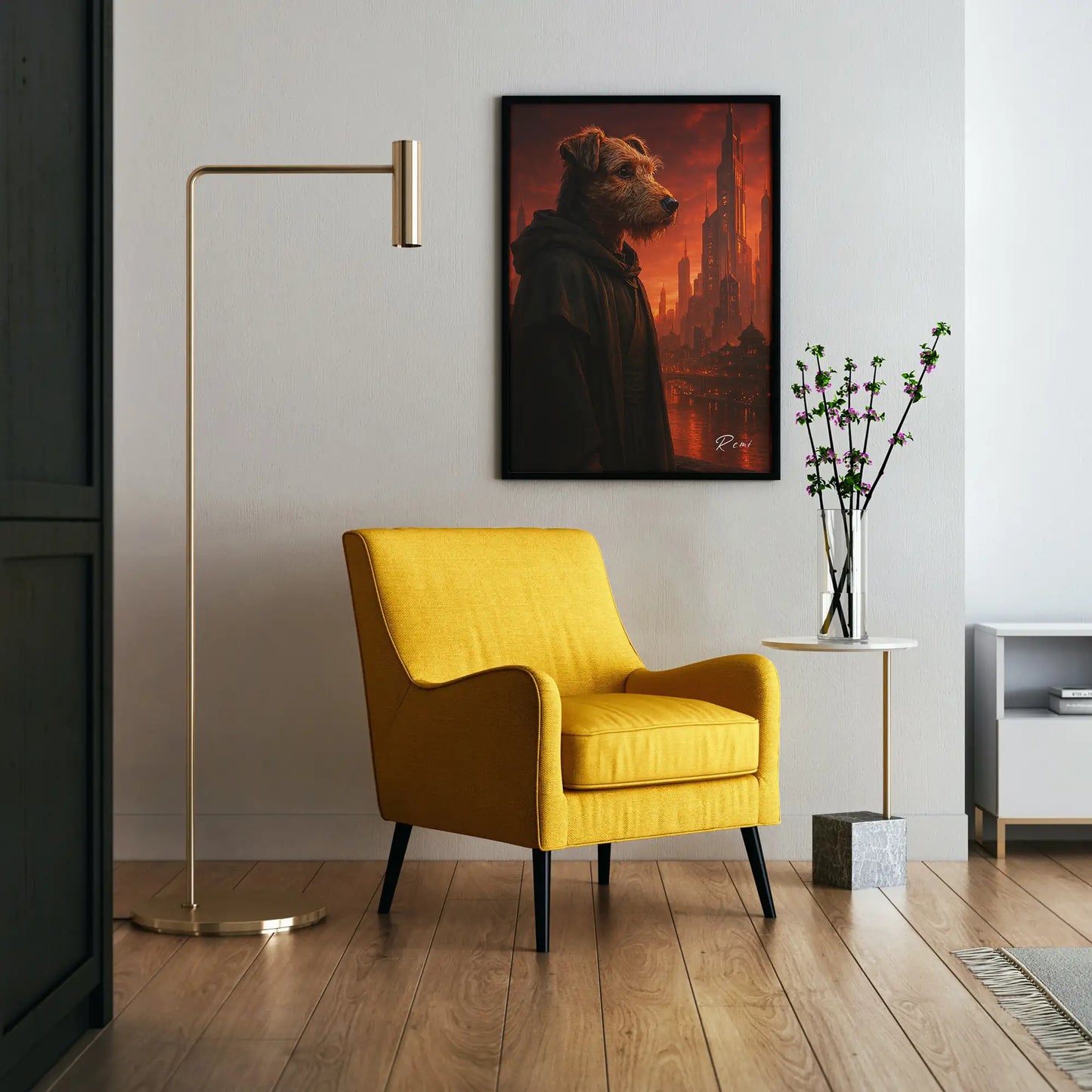 Custom Pet Portrait | Futuristic Cinematic Pawtraits