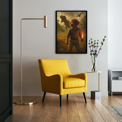 Custom Pet Portrait | Dinosaur Adventure Cinematic Pawtraits