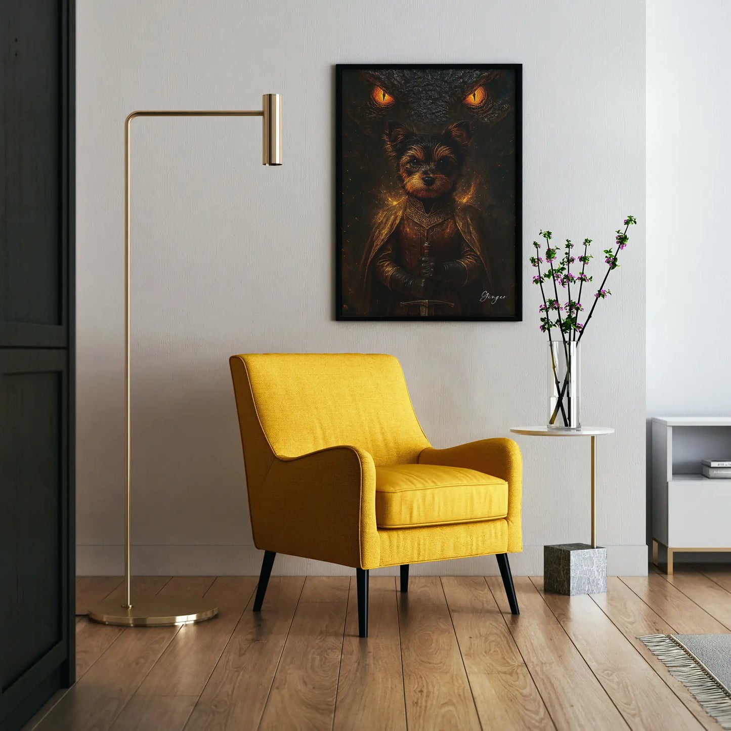 Custom Pet Portrait | Games of Thrones inspired Cinematic Pawtraits