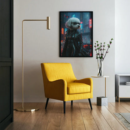 Custom Pet Portrait | Cyberpunk Cinematic Pawtraits