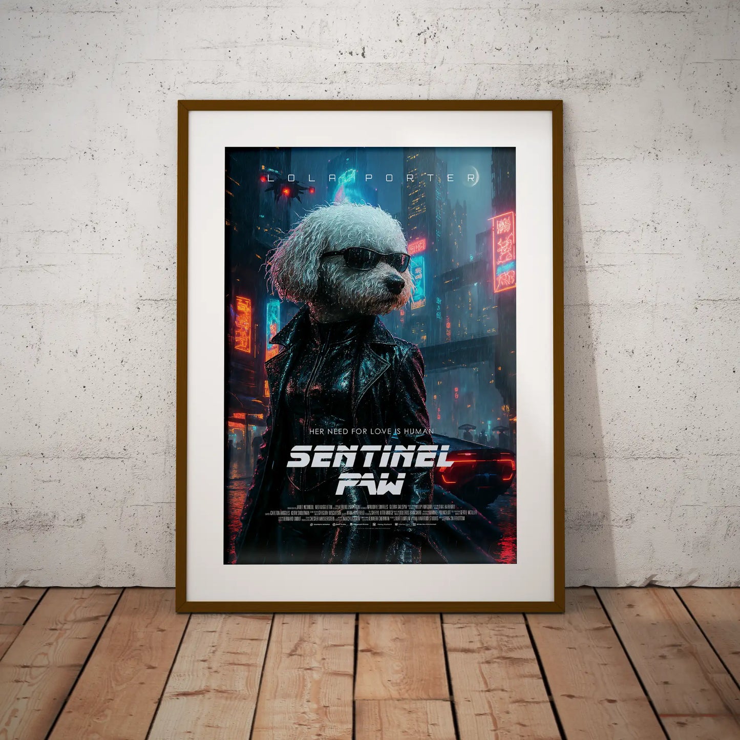 Custom Pet Movie Poster  | Cyberpunk Cinematic Movie Poster